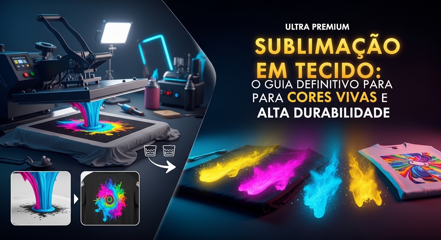 Sublimação em Tecido: O Guia Definitivo para Cores Vivas e Alta Durabilidade