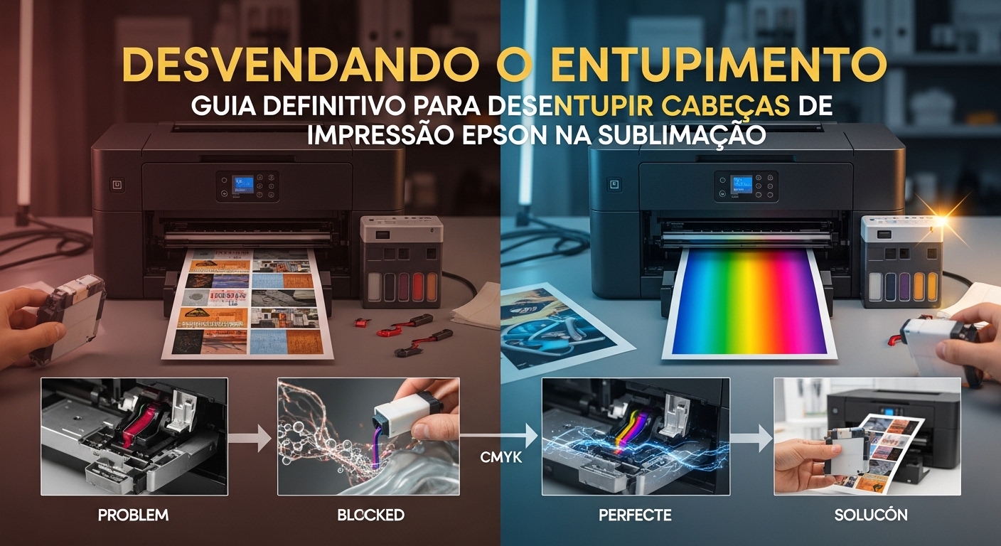 Desvendando o Entupimento: Guia Definitivo para Desentupir Cabeças de Impressão EPSON na Sublimação